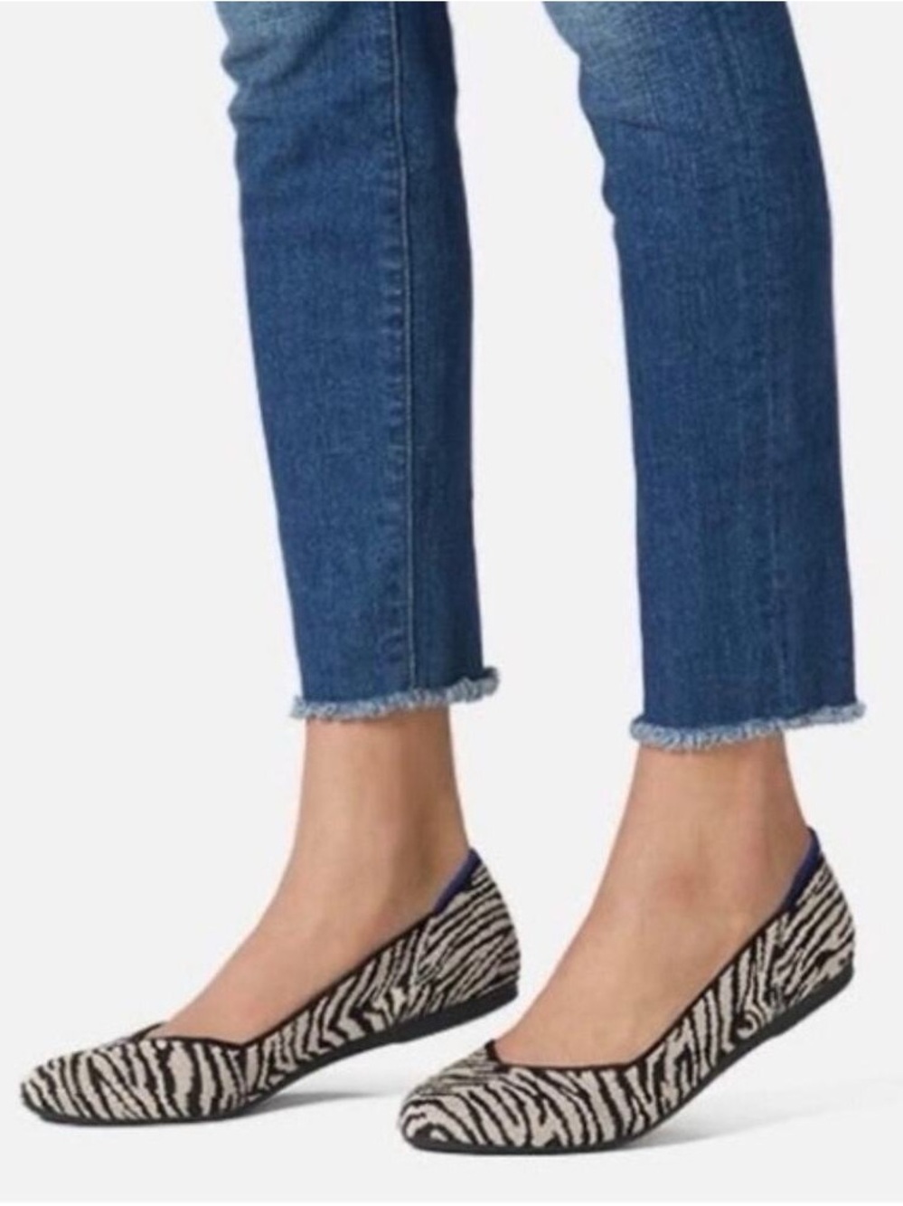 Rothy’s The Flat in Zebra Print size 9.5. New without box